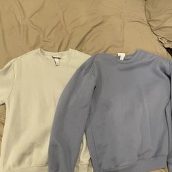 Light Blue And Light Green Crewneck