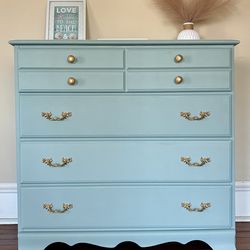 Beachy blue dresser