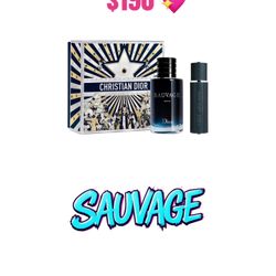 CHRISTIAN DIOR SAUVAGE PARIS EAU DE TOILETTE 3.4 OZ  0.34 OZ 💖100 ORIGINAL 