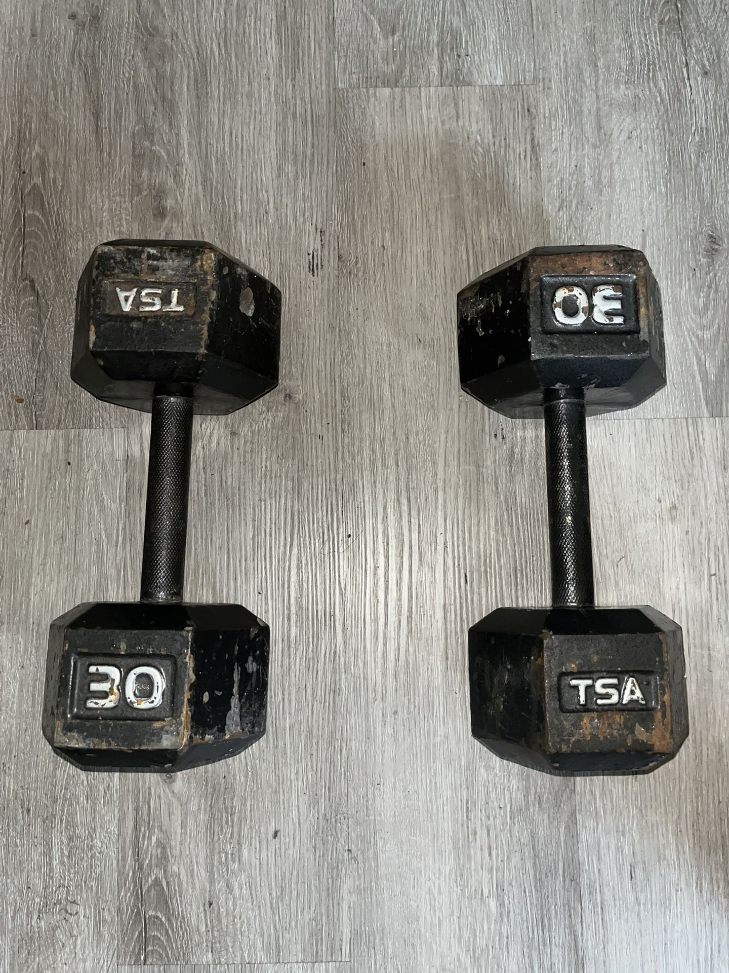 TSA 30 Pound Dumbbells