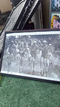 Framed Art vintage Tour de France
