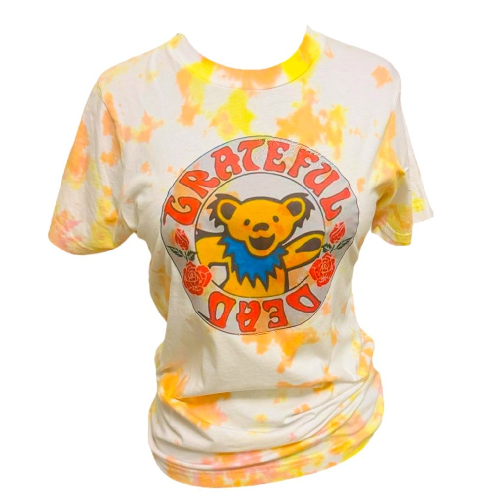 Grateful Dead Yellow Tye Dye T Shirt