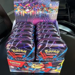 Pokémon TCG Mega Evolution MEGA Heroes Mini Tin Display