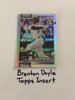 Brenton Doyle Colorado Rockies Outfielder Topps Short Print Insert Card.