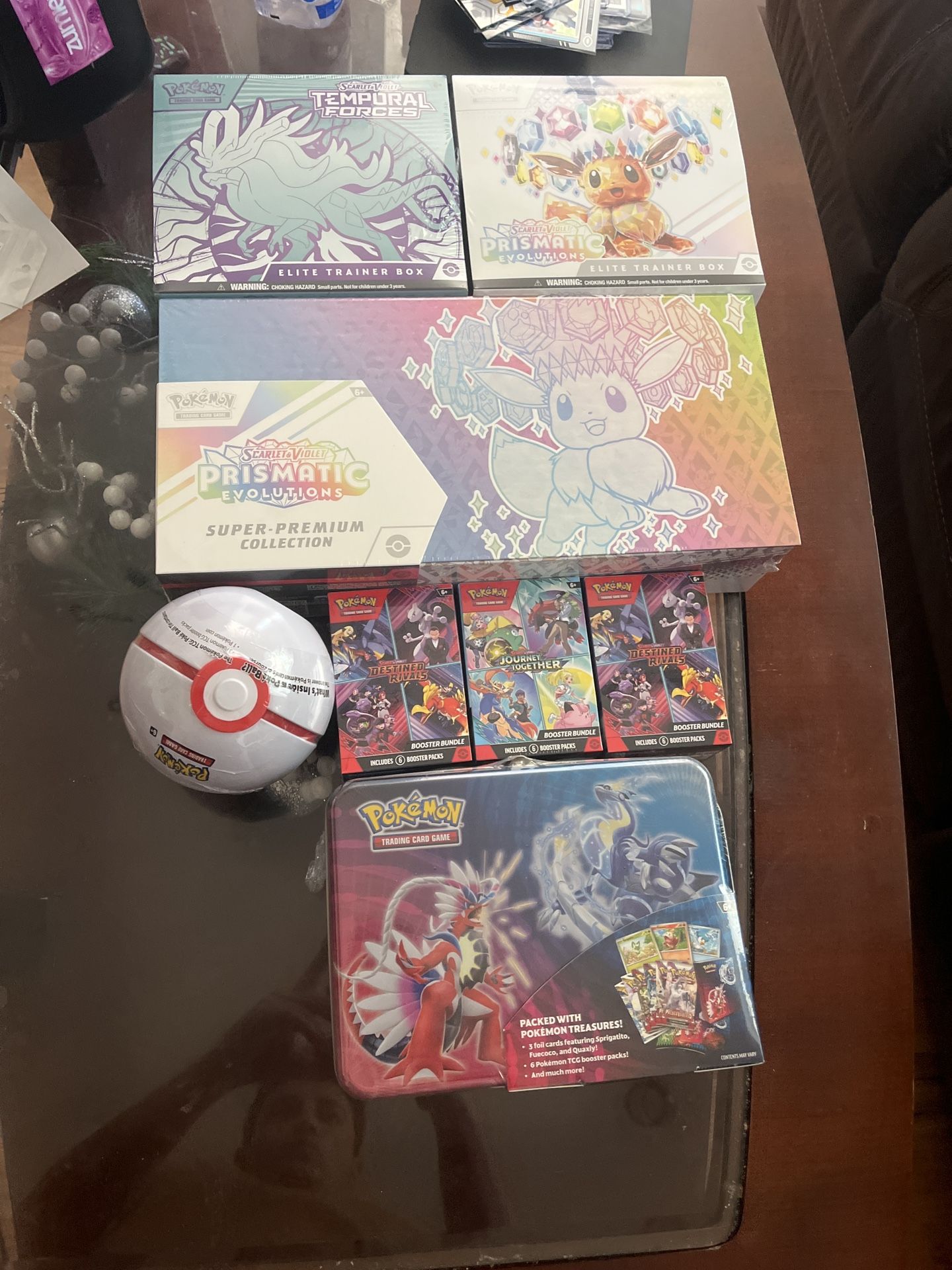 Prismatic Evolutions SUPER Premium Collection, ETB, TF ETB, DR Booster, Treasure Box and more!