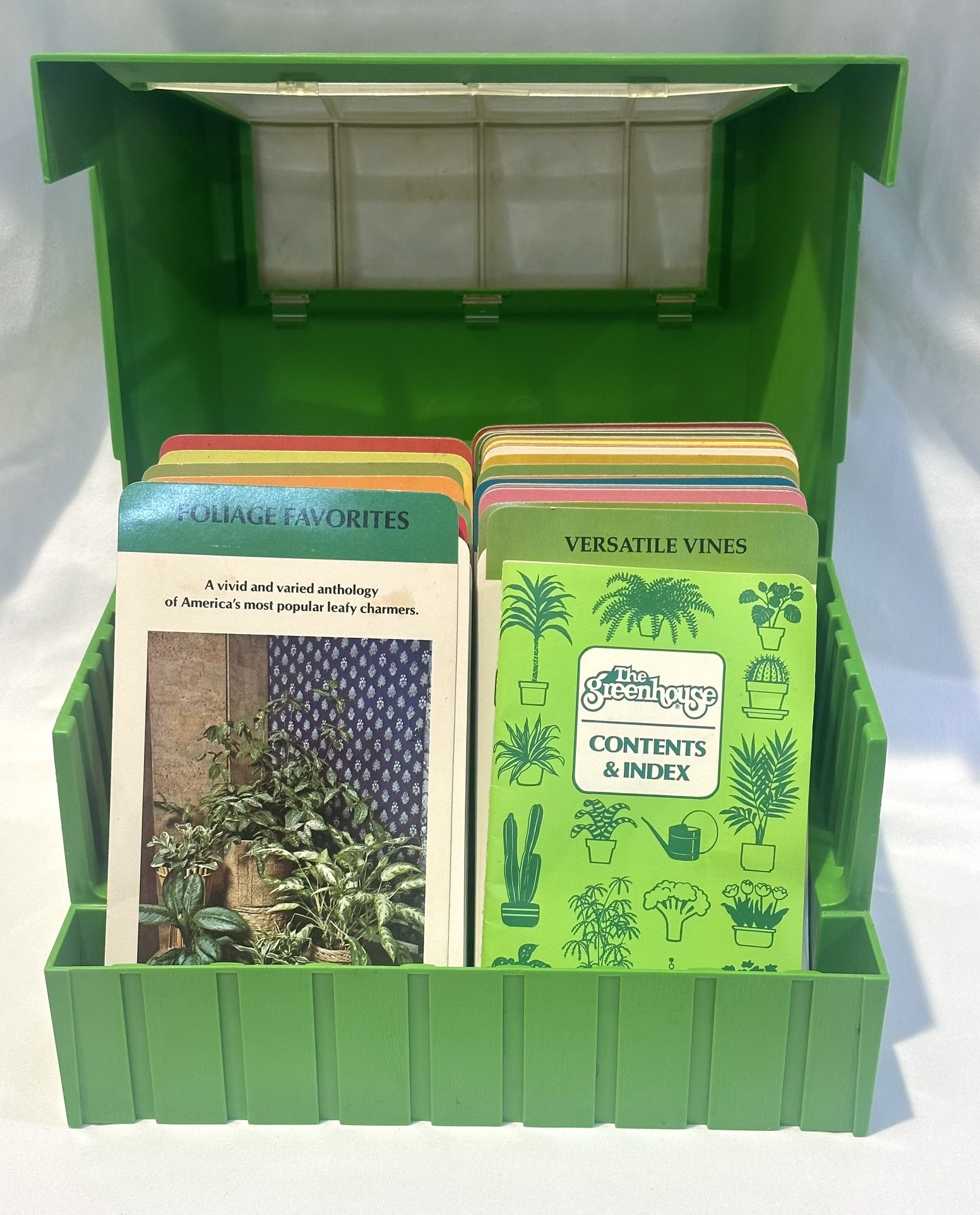 Vintage 1970’s The Greenhouse Guide To Plant Care Set With Greenhouse Container