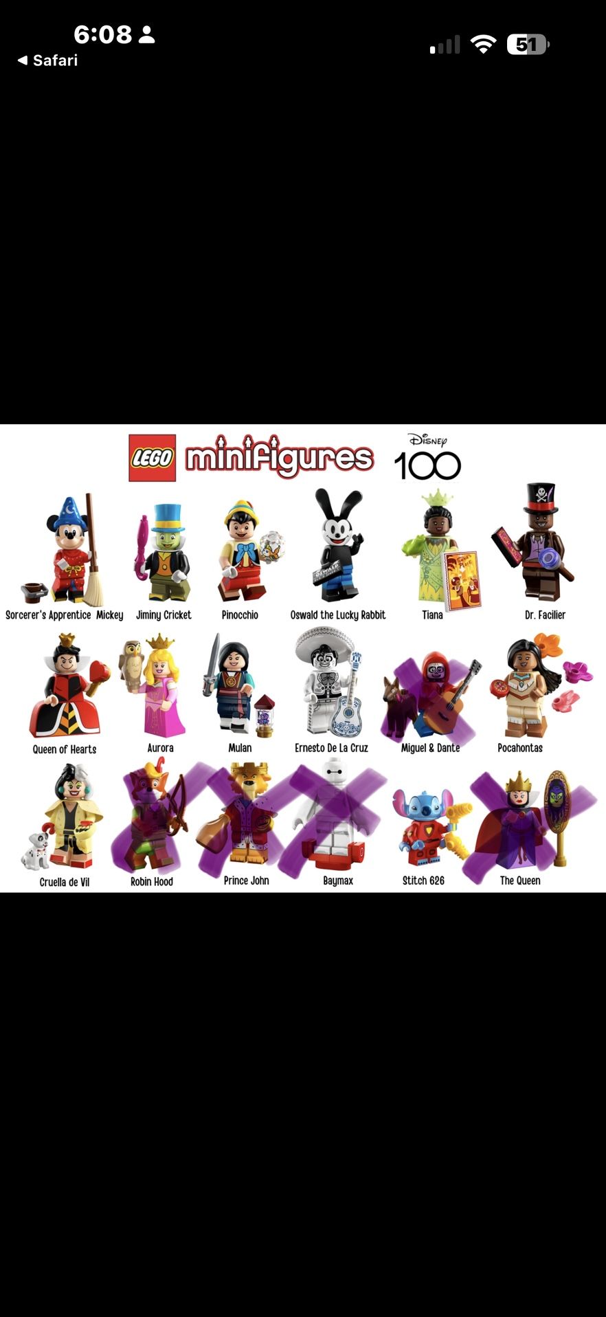 Lego Minifigures - Disney 100 - Sealed