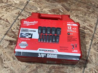 Milwaukee Shockwave 3/8" Drive Impact Socket Set