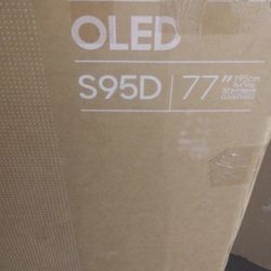 Samsung - 77" Class S95D Series OLED 4K UHD Smart Tizen TV