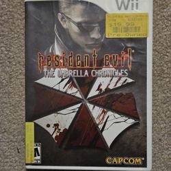 Nintendo Wii Resident Evil The Umbrella Chronicles 