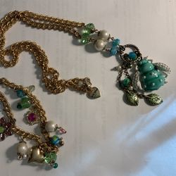 Betsy Johnson Bee Necklace And  Bracelet