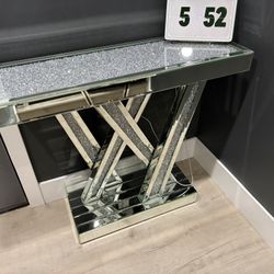 Silver Console Table