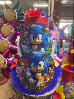 Sonic pastel piñata