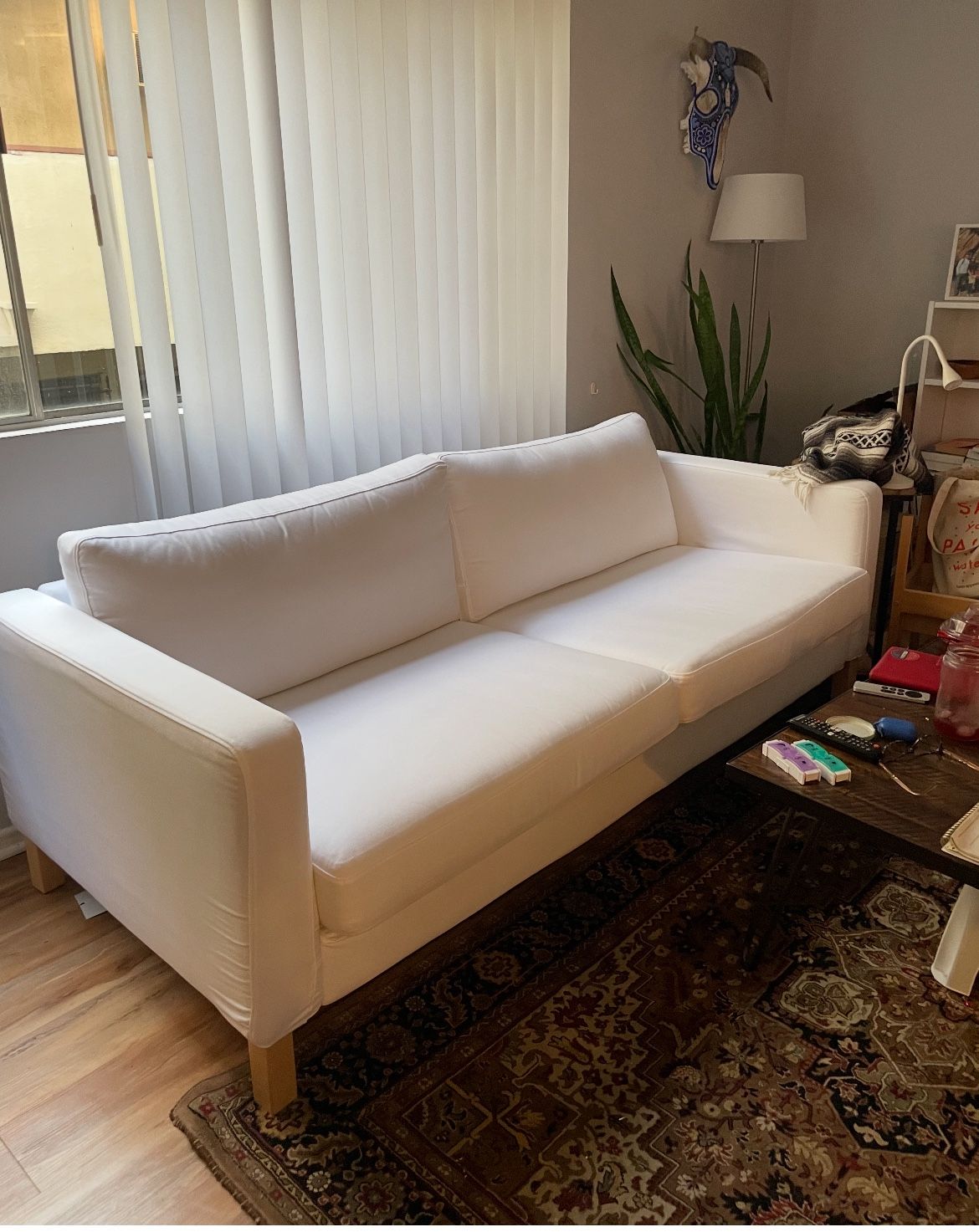 Free (moving): Couch, Bookshelves, Credenza