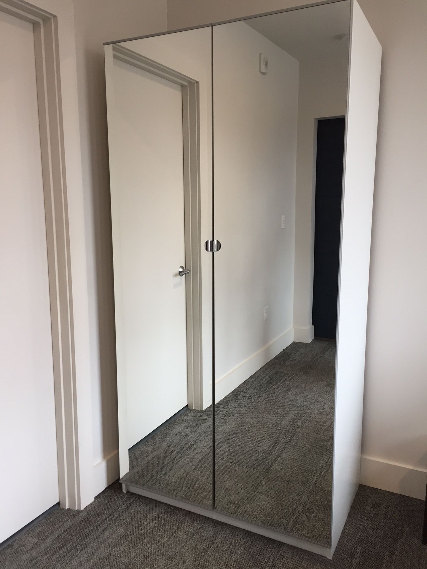 IKEA PAX WARDROBE MIRRORED DOORS