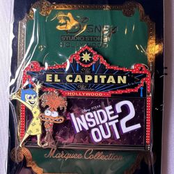 Disney Pixar DSSH DSF Marquee Pin Inside Out 2 Joy And Anxiety LE 400