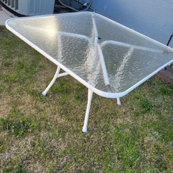 Outdoor Glass Table