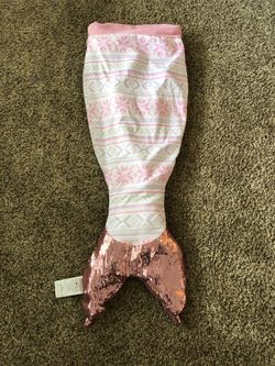 Girls mermaid sleeping bag
