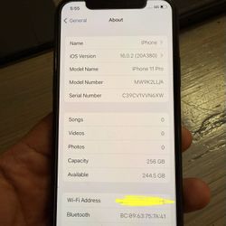 iPhone 11 Pro 256gb AT&T