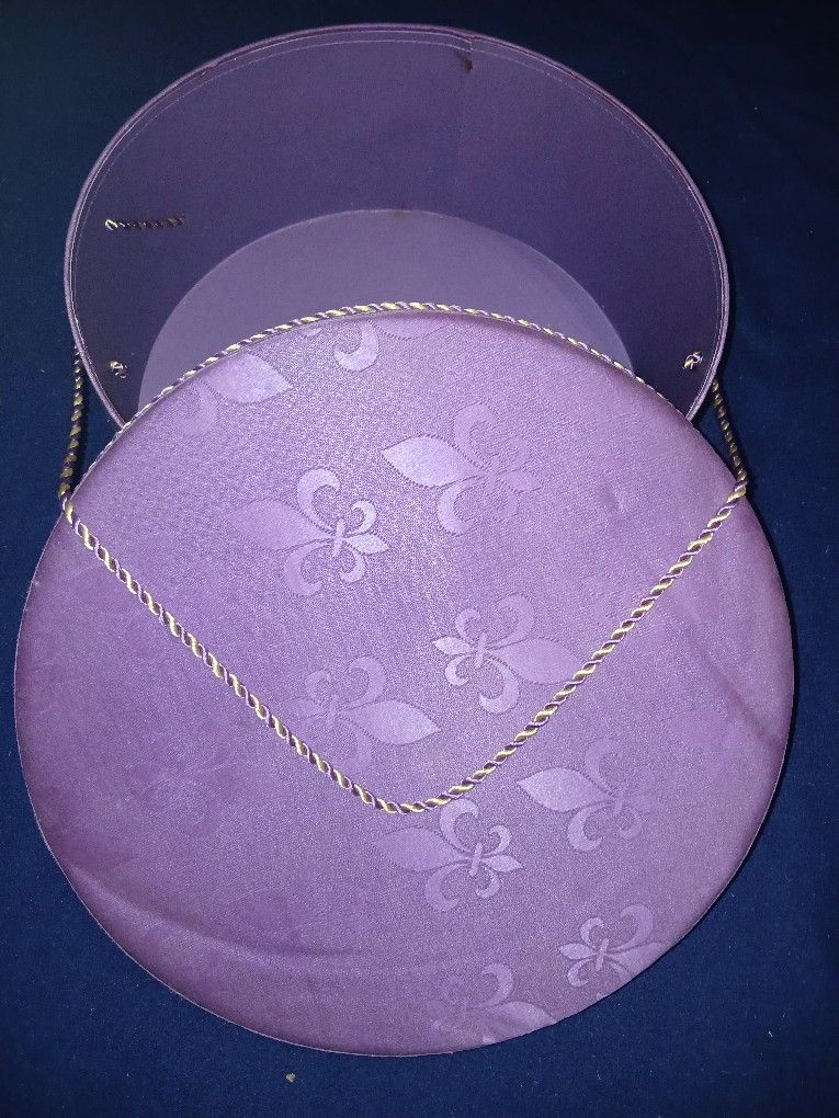 Dark Purple Hat Box