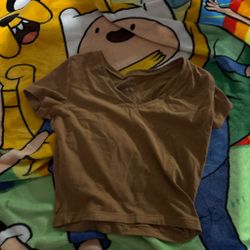 Wild fable brown crop top size small