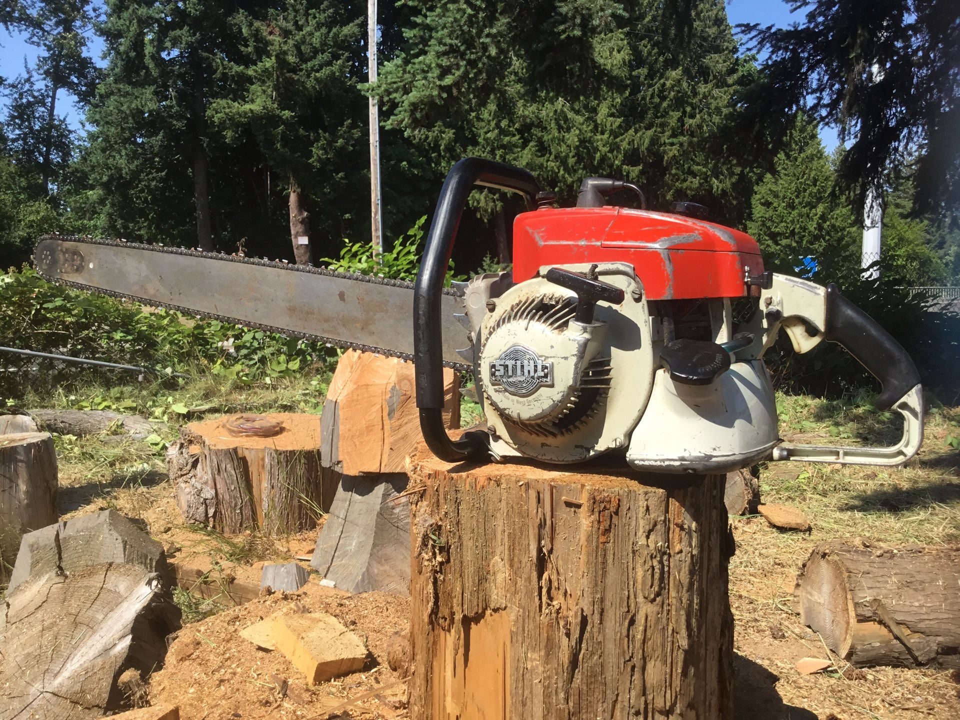 Vintage Stihl 070 Chainsaw (36” Bar) (Rare!)