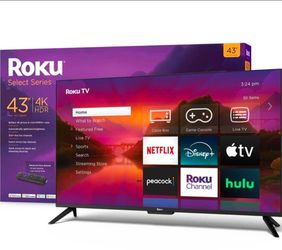 43" Roku Select Series 4K Smart TV – Excellent Condition
