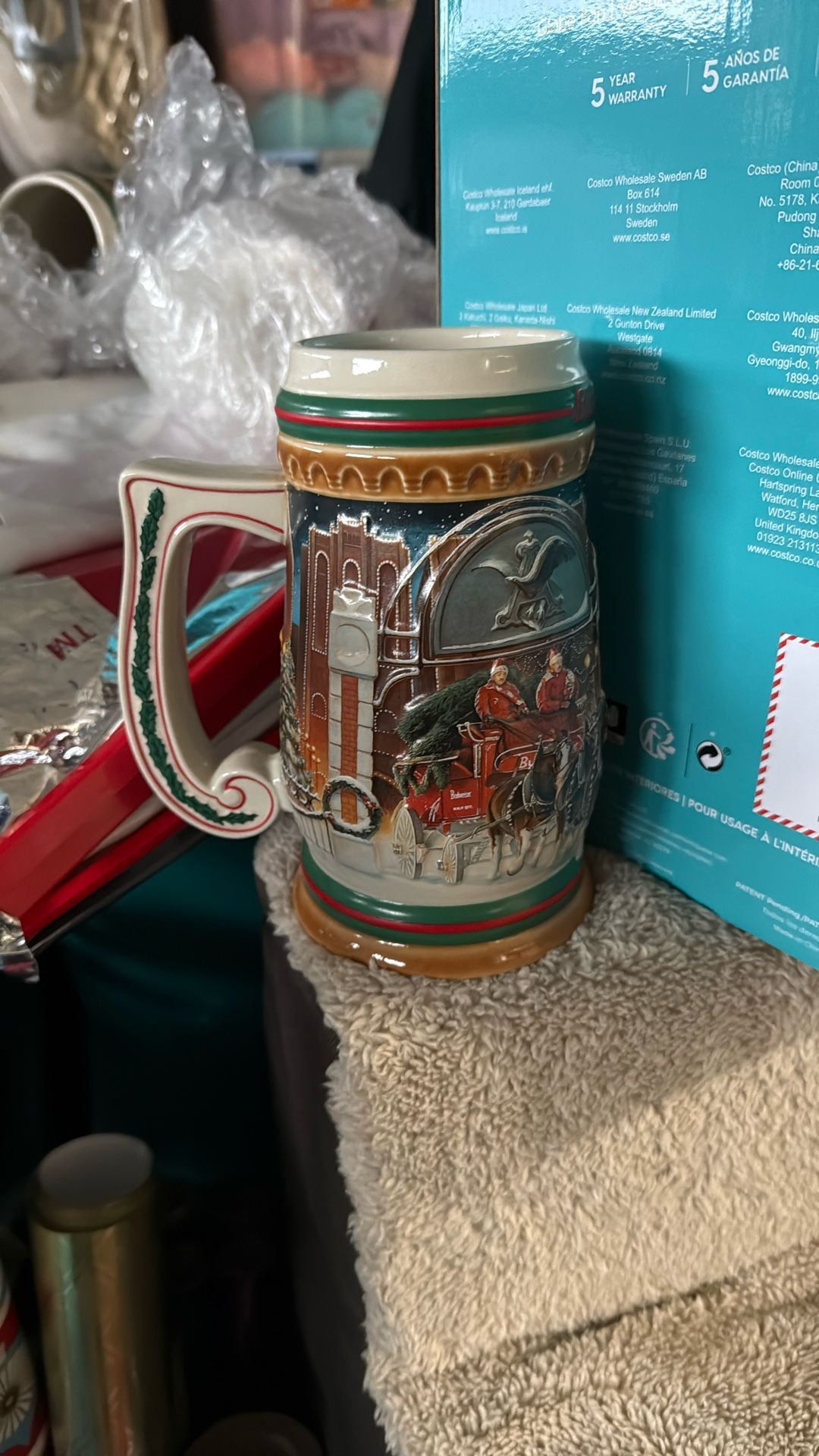 Budweiser 1997 Holiday Stein