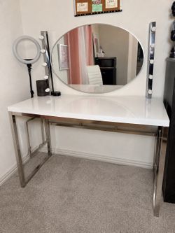White desk