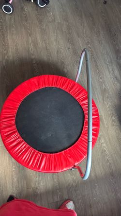 Red black kid trampoline