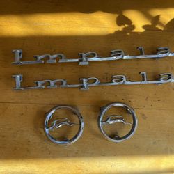 67 Impala 1/4 Panel Emblems GM.