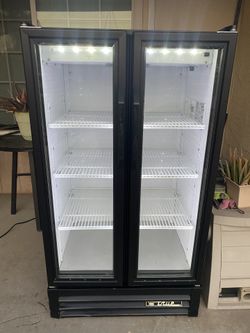 True Commercial Double Door Refrigerator 30” Width 55” Height 25” Depth 