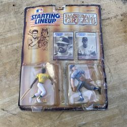 1989 Kenner Baseball Greats Double Pack: Reggie Jackson & Don Drysdale – Sealed Figures  This collectible set features two iconic baseball legends fro