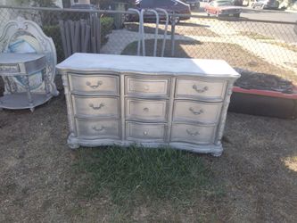 Dresser and stand and mirror