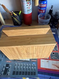 Small Wooden Box 7” Wide By 5” Deep