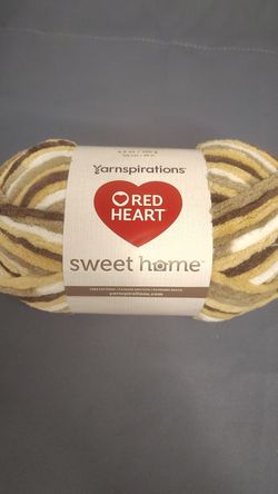 Red Heart Sweet Home Yarn Desert Sands 5.3 oz 108 yd Super Bulky 6 Chenille