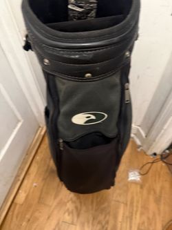 Black Golf Cart Bag with Yin Yang Logo