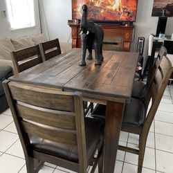 Dining Table 6 Sturdy chairs 