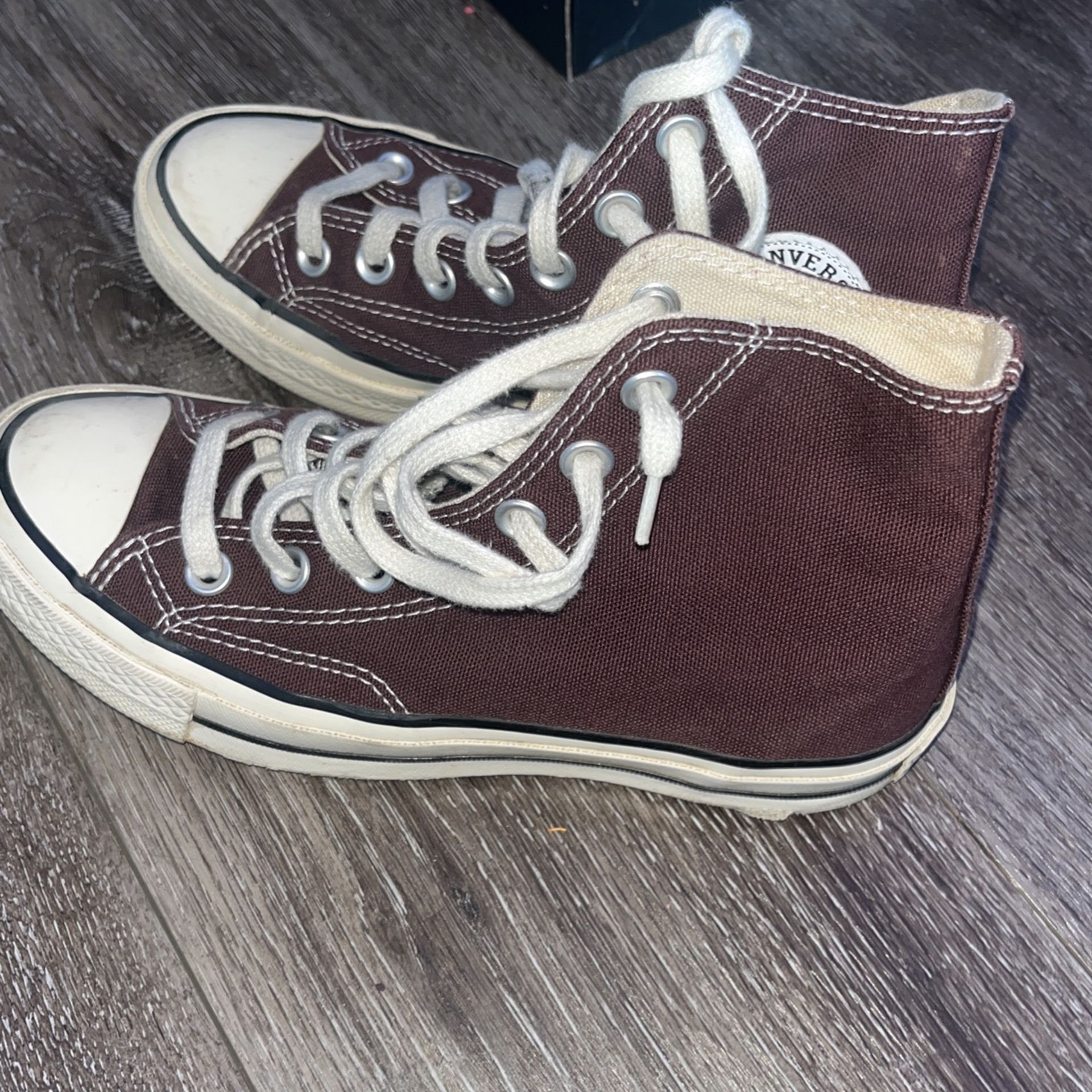 Brown High Top Converse 