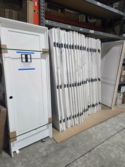 PRE HUNG PRIMED SOLID CORE DOORS AVAILABLE IN LEFT AND RIGHT HAND AVAILABLE IN sizes 24”/28”/30”/32”/36”x80” Price :$159