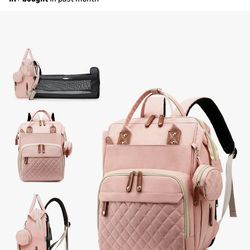Brand New Peach Colored Diaperbag Backpack