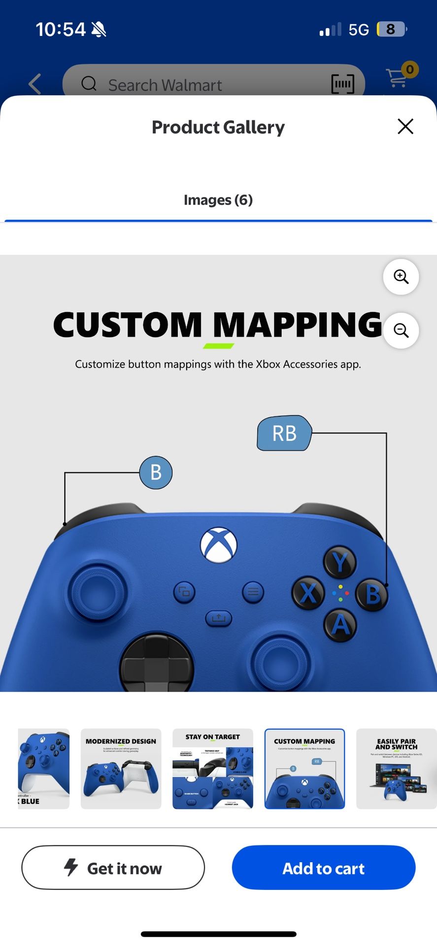 Microsoft Xbox Wireless Controller - Shock Blue – for Xbox Series X|S, Xbox One, PCs, and Cloud-Enabled Devices