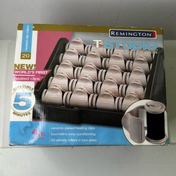 Remington T Studio Collection  H-2050 Hot Rollers 20 Hair Curlers Clips Tested