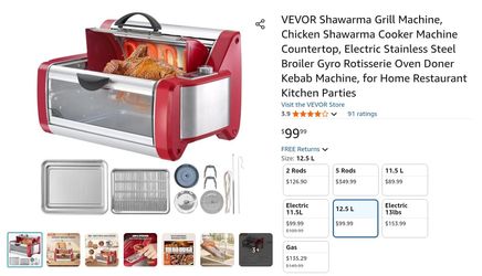 Shawarma Indoor Rotisserie Grill