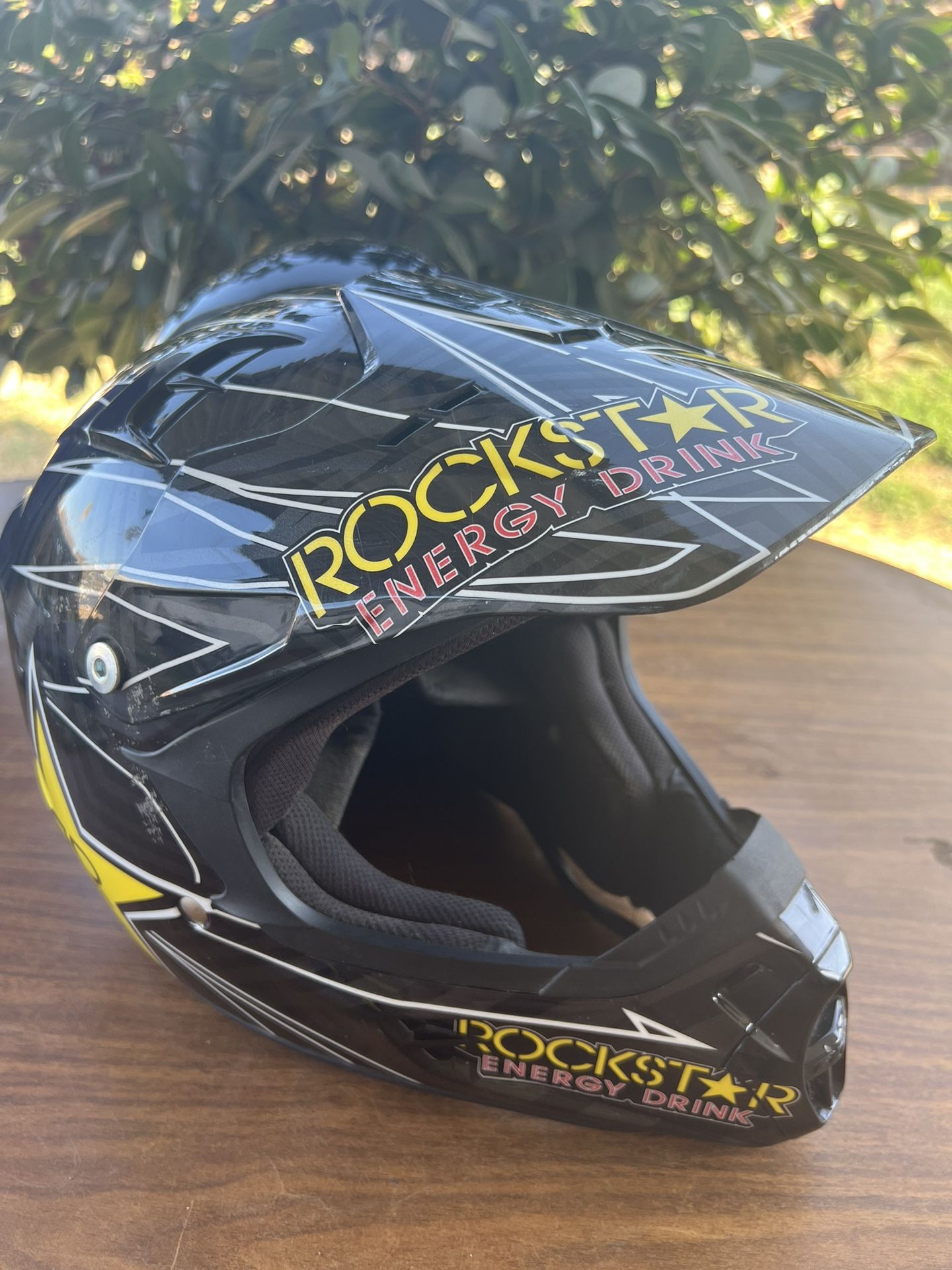 Fox Rockstar Energy Pilot V1 Motor Cross Helmet