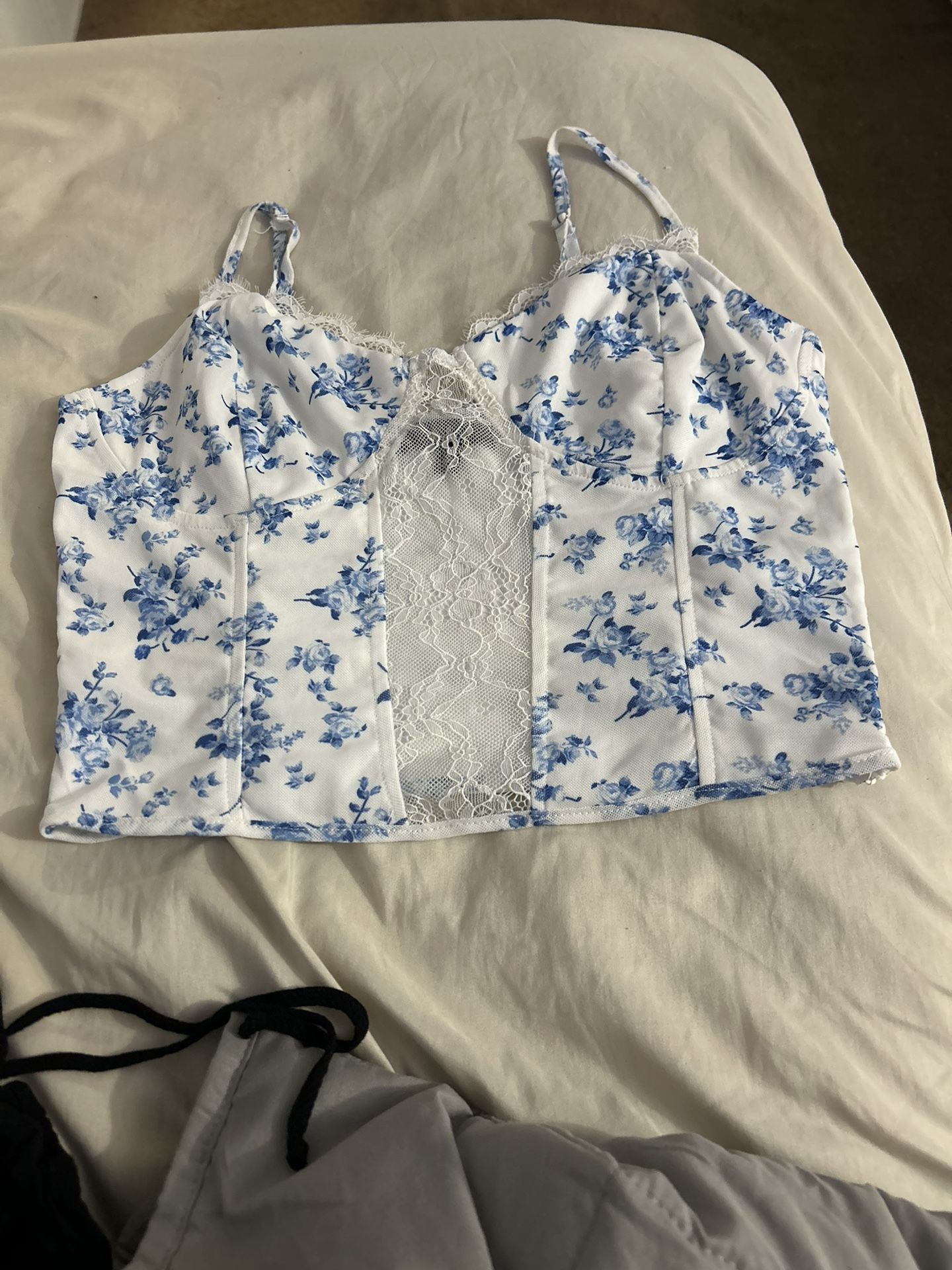 Lulus Flower Tank Top Large