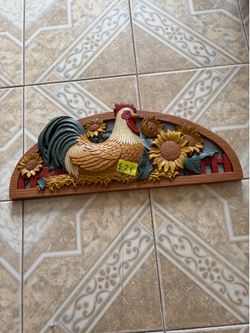 Rooster frame for kitchen