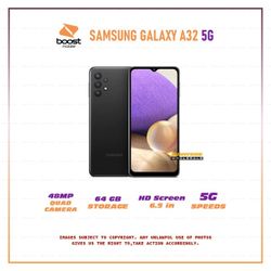 Brand New 64gb Samsung Galaxy A32 - Android ⚡ 5G Phone - BOOST MOBILE CARRIER