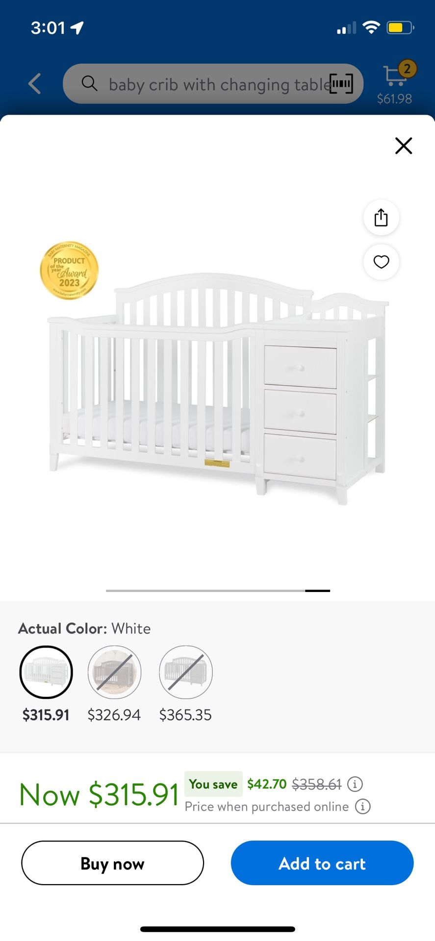 Baby Crib 4in1
