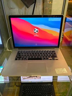 MacBook Pro retina 15-inch late 2013 I7 @ 2.0 ghz  8gb RAM 128 GB  MacOS Big Sur version 11.7.10